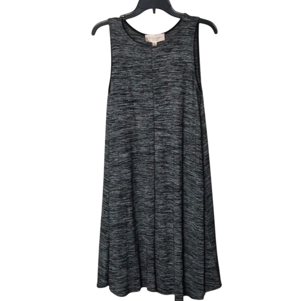Philosophy Dress Women's Sleeveless Space Dye Knit Swing Gray XS oversized